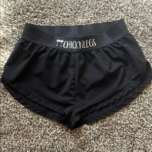 COPY - Chicknlegs Black Running Shorts